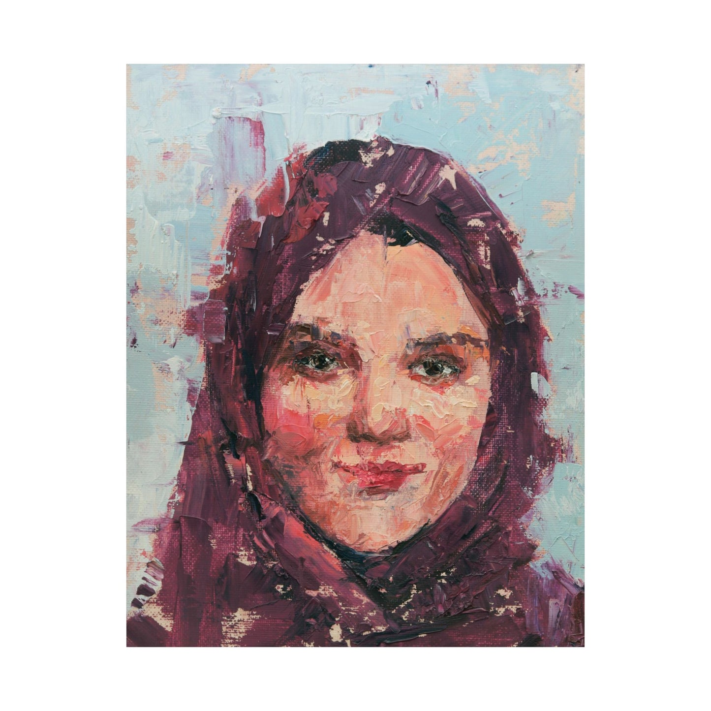 "Mariam" - Oil Portriait Print (Day 187)