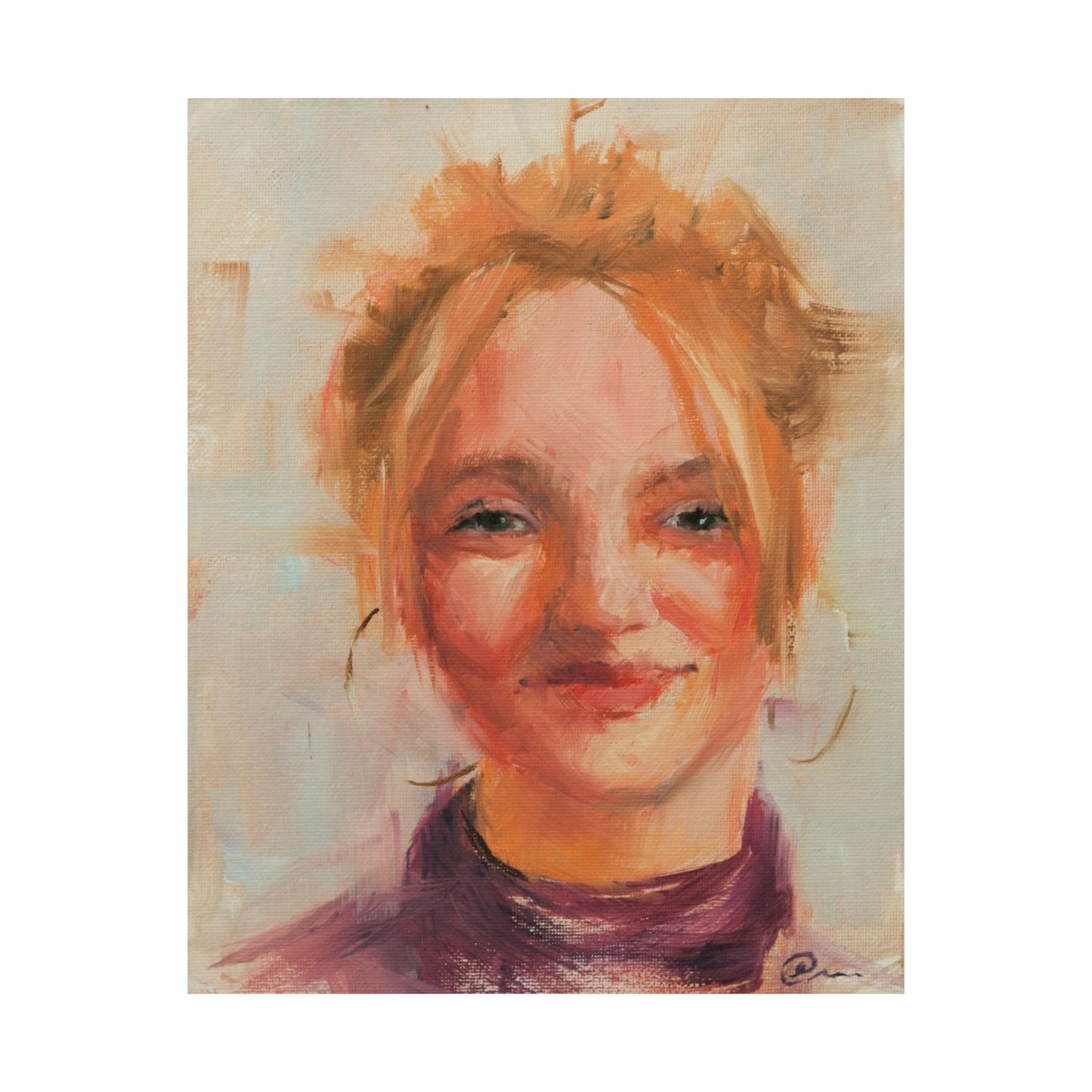 "Sylvia" - Oil Portriait Print (Day 154)