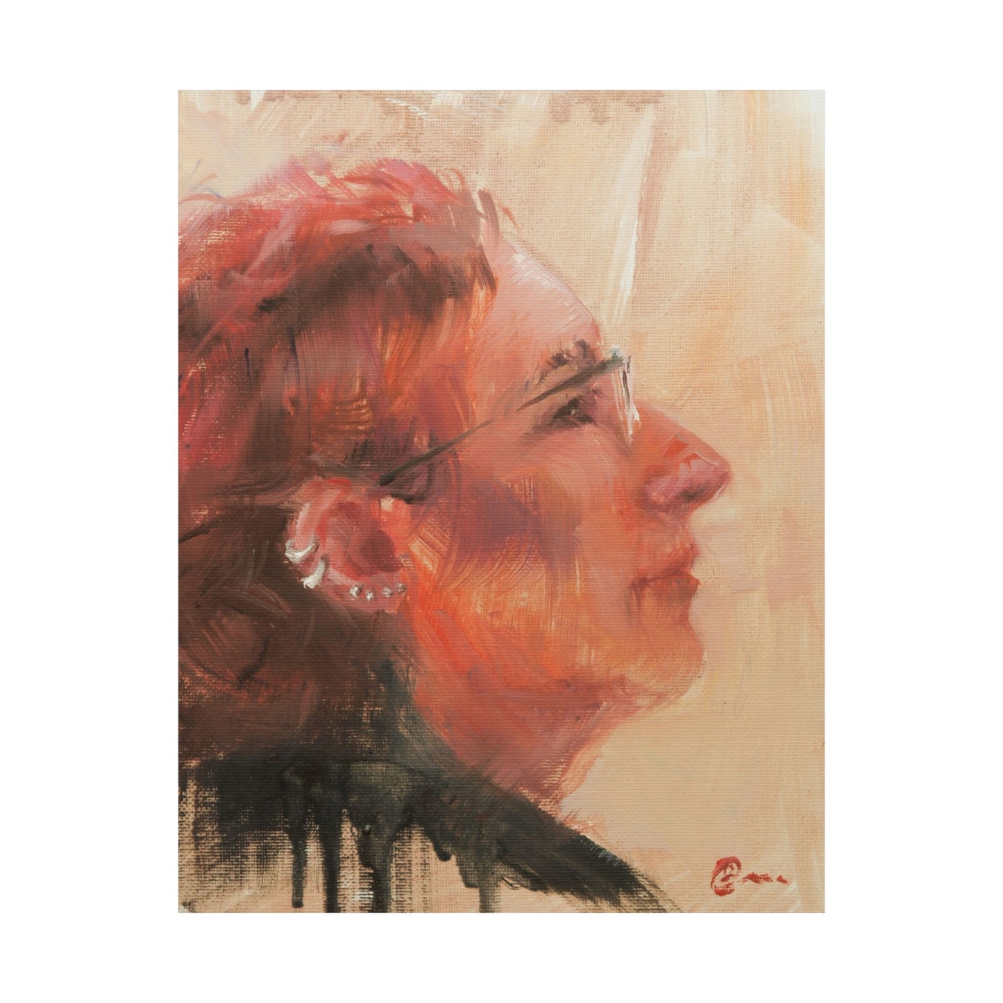 "Edith" - Oil Portriait Print (Day 146)