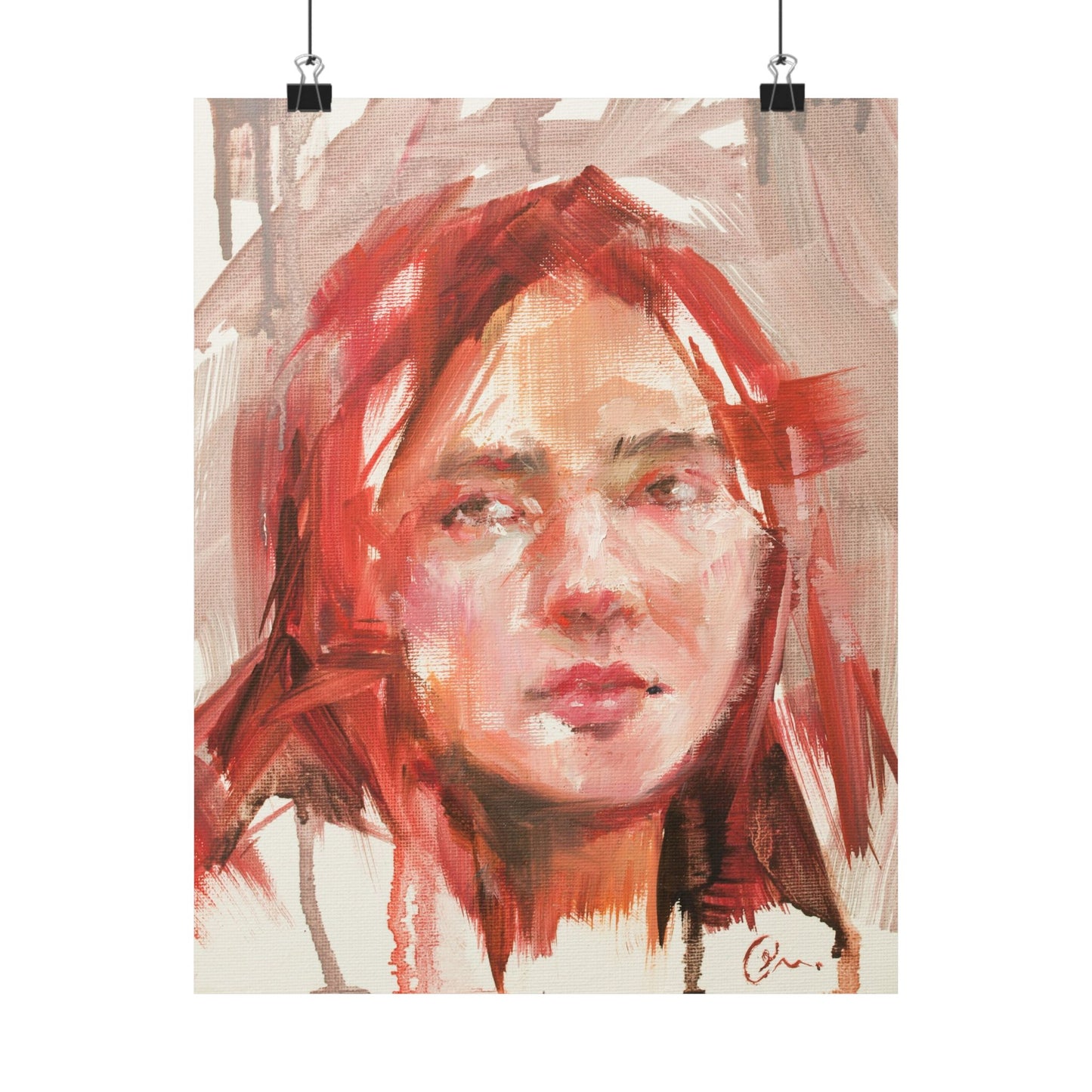 "Judy" - Oil Portriait Print (Day 119)