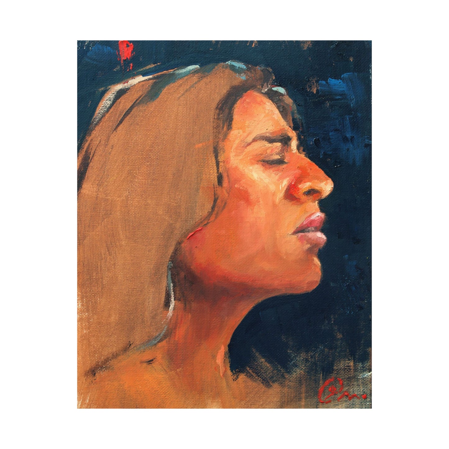 "Jessie" - Oil Portriait Print (Day 73)