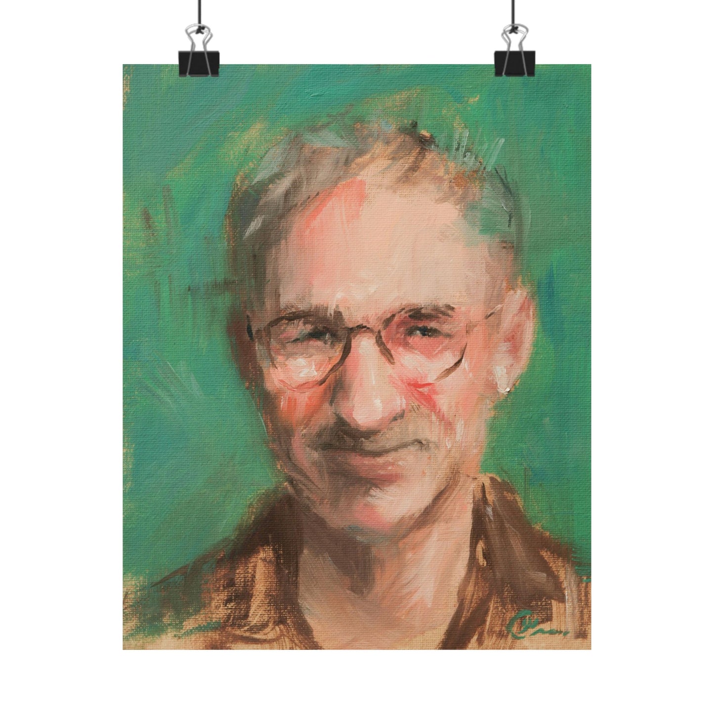 "Santiago" - Oil Portriait Print (Day 163)