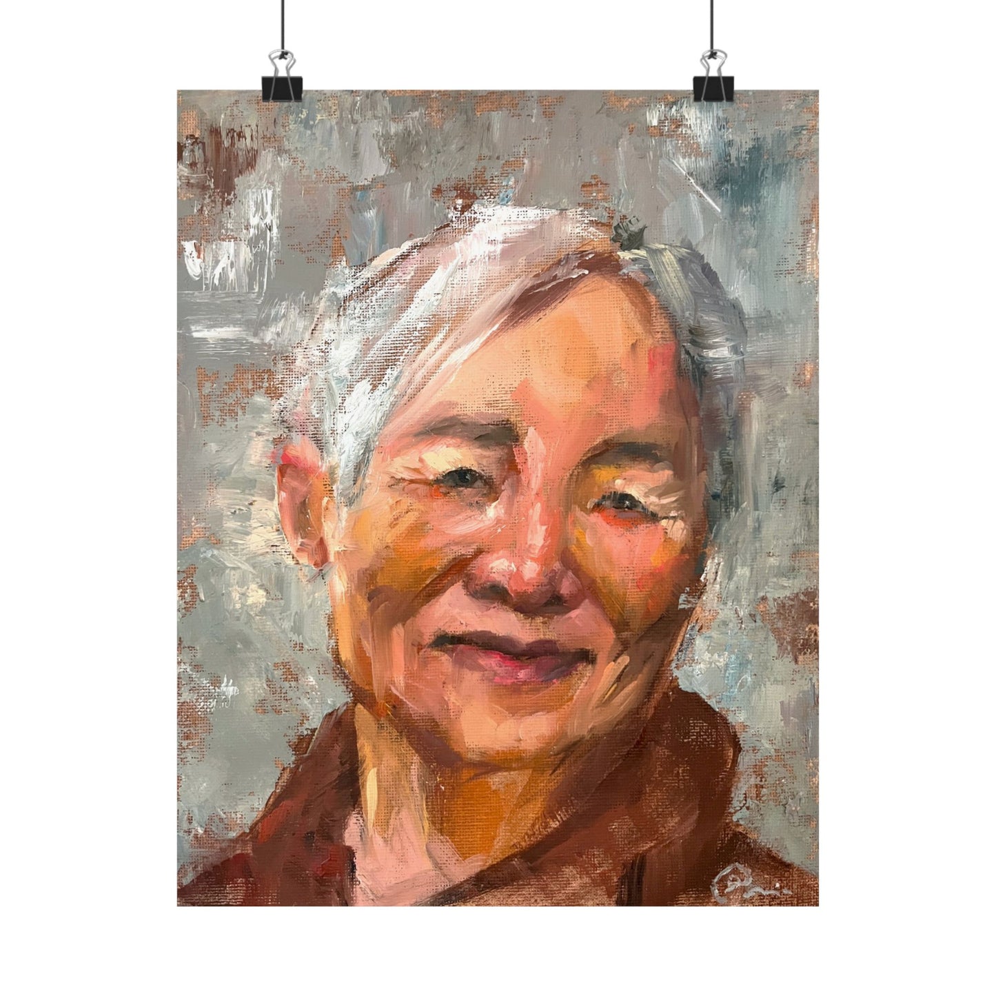 "Maude" - Oil Portriait Print (Day 80)