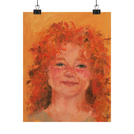 "Brianna" - Oil Portriait Print (Day 199)