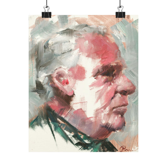 "Ulysses" - Oil Portriait Print (Day 118)