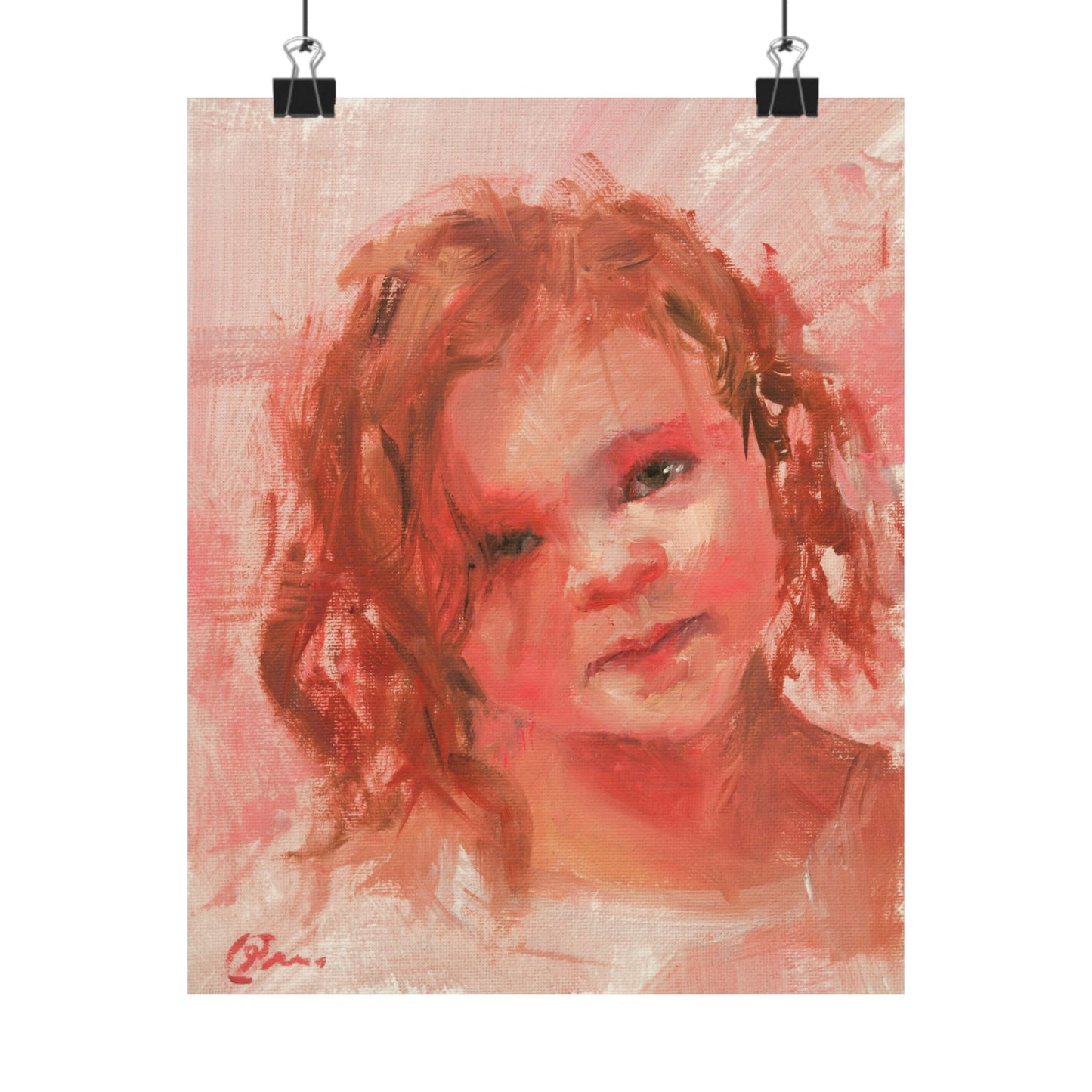 "Rose" - Oil Portriait Print (Day 159)