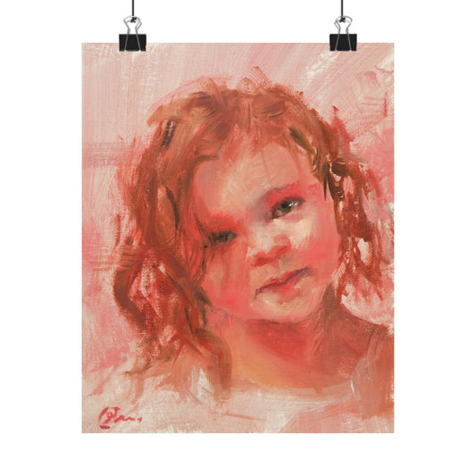 "Rose" - Oil Portriait Print (Day 159)