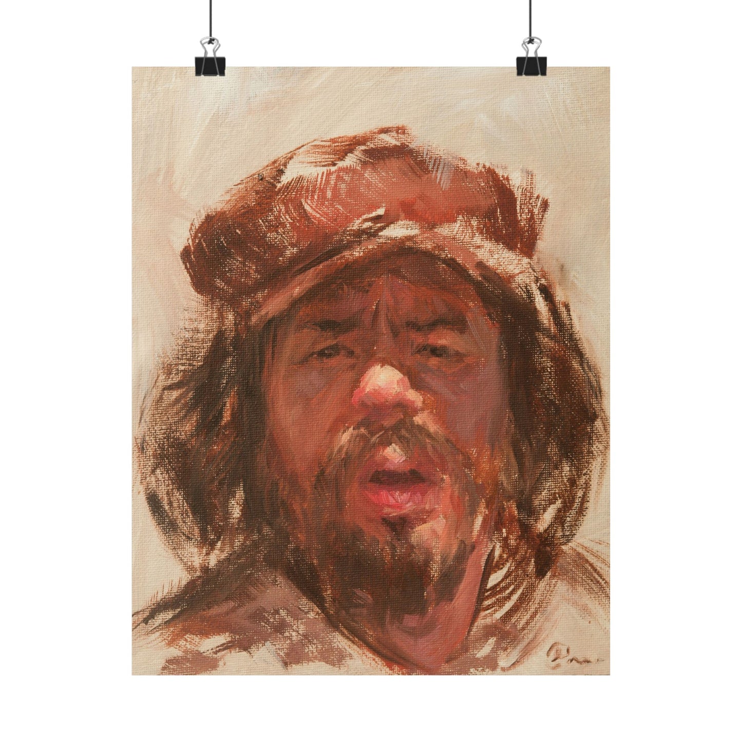 "Aaron" - Oil Portriait Print (Day 246)