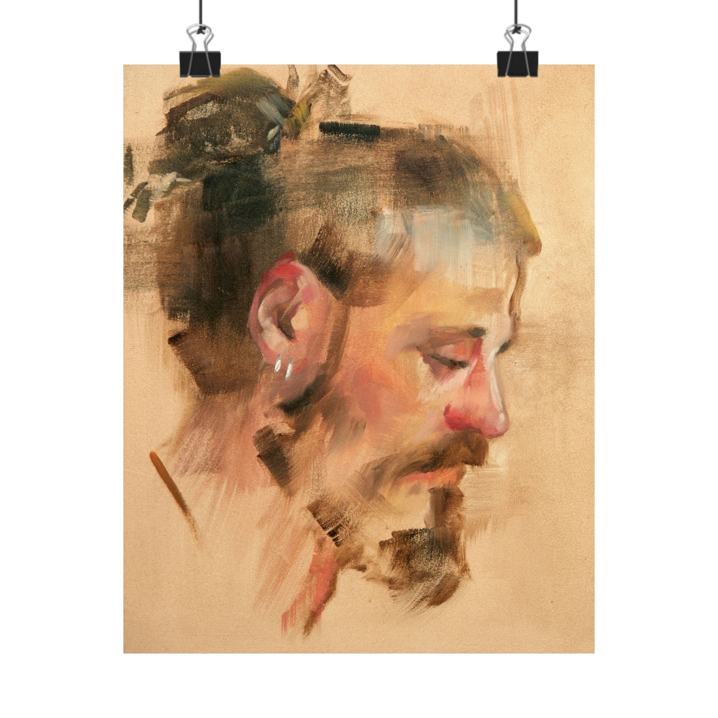 "Hugo" - Oil Portriait Print (Day 26)