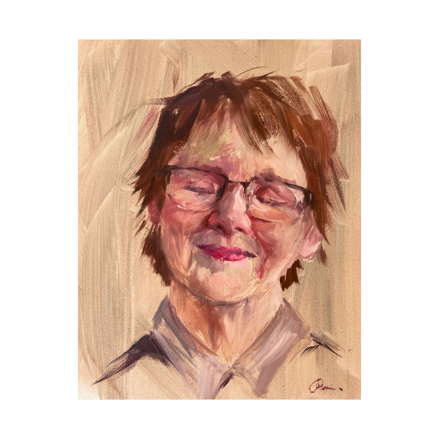 "Jaqueline" - Oil Portriait Print (Day 109)