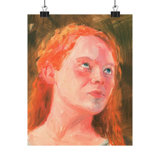 "Maggie" - Oil Portriait Print (Day 243)