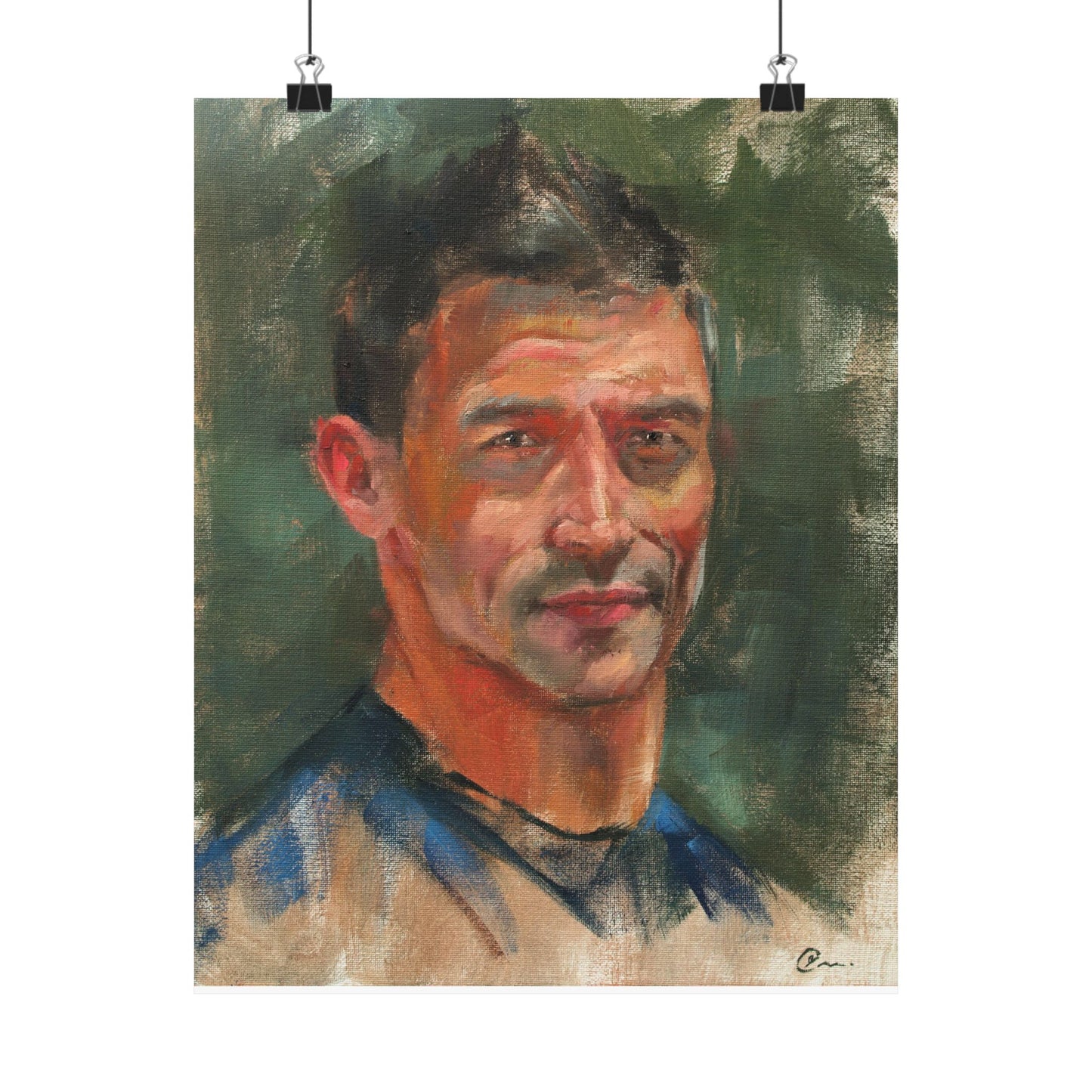 "Antonio" - Oil Portriait Print (Day 106)