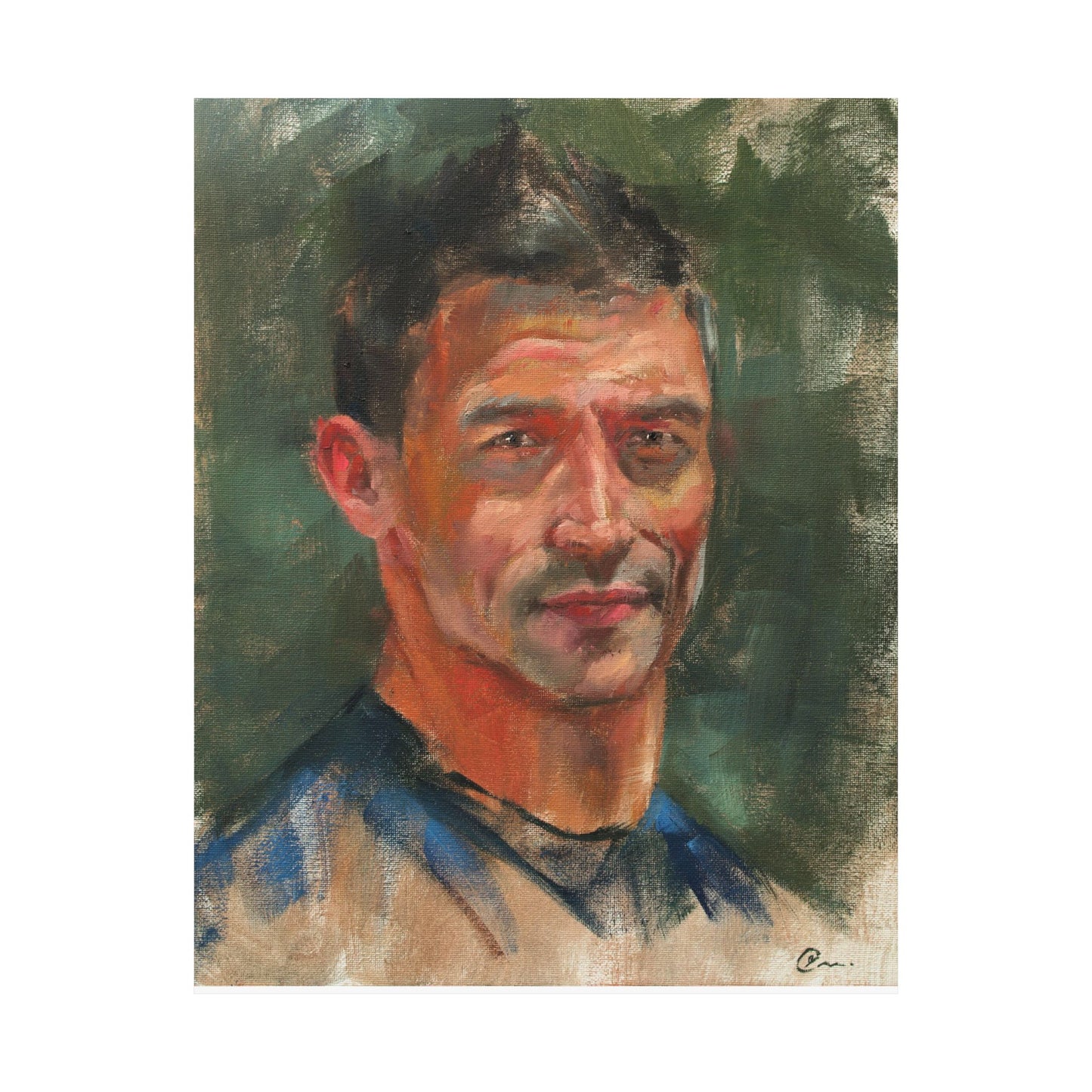 "Antonio" - Oil Portriait Print (Day 106)