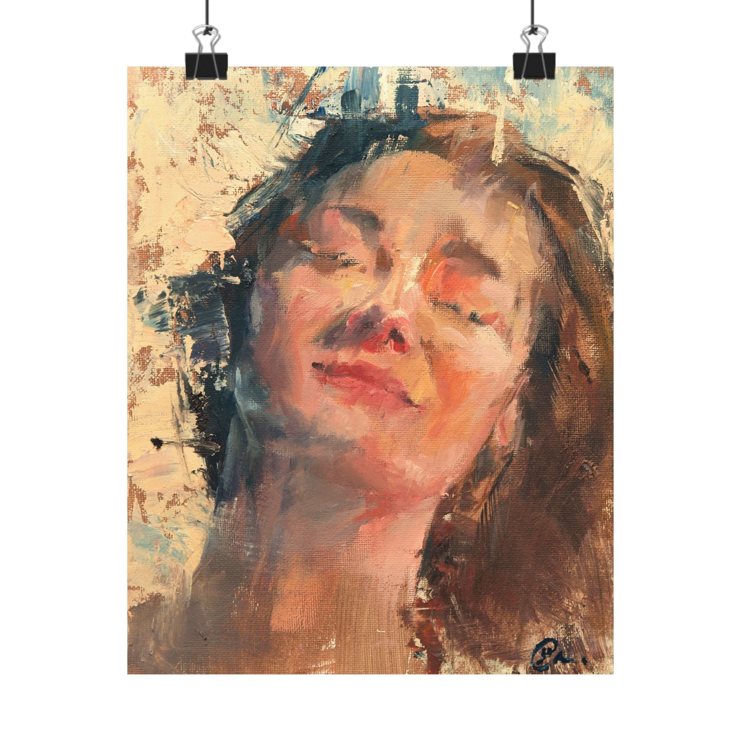 "Joy" - Oil Portriait Print (Day 74)