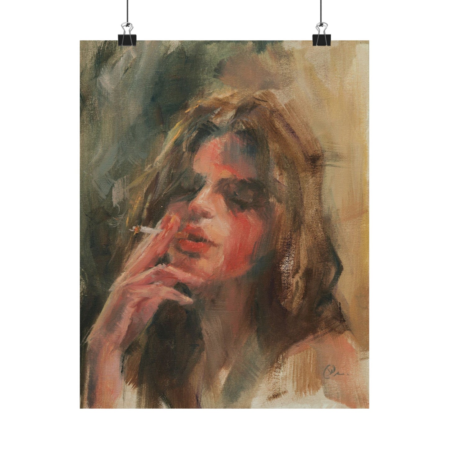 "Alice" - Oil Portriait Print (Day 143)