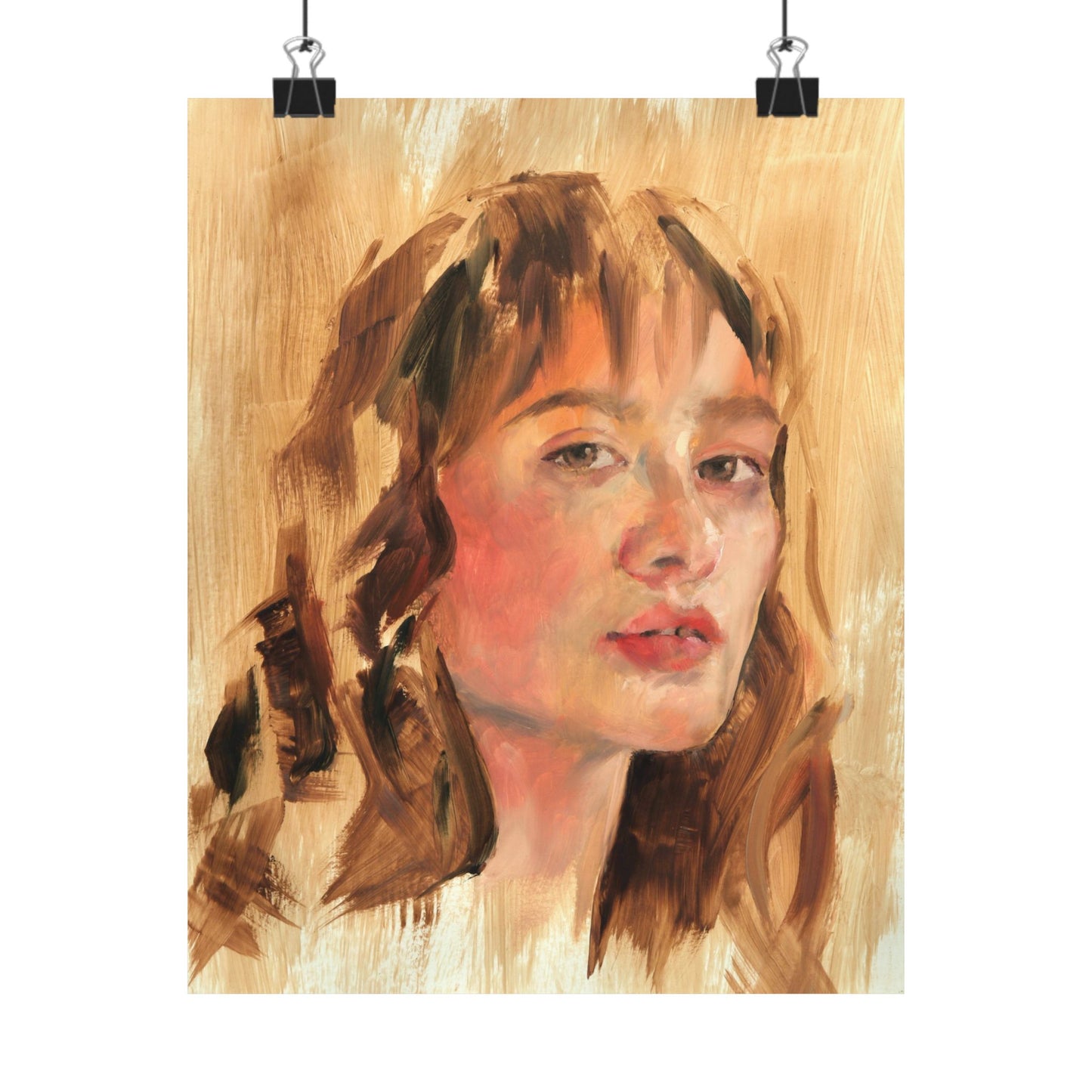 "Amelia" - Oil Portriait Print (Day 18)