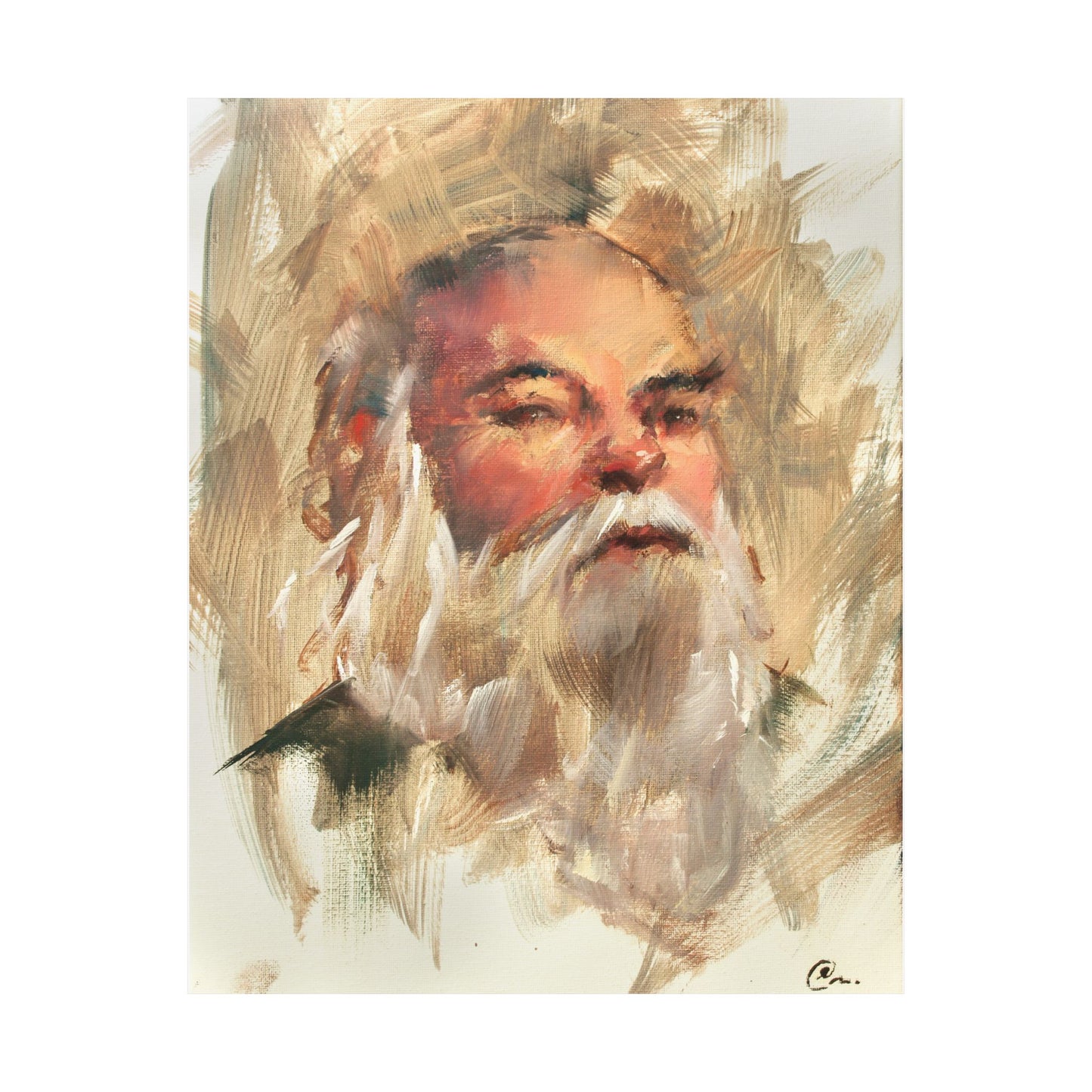 "Rupert" - Oil Portriait Print (Day 81)