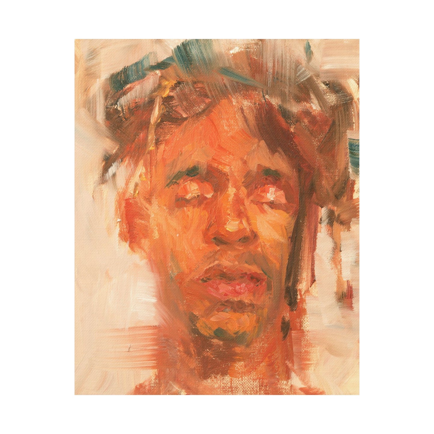 "Jad" - Oil Portriait Print (Day 256)