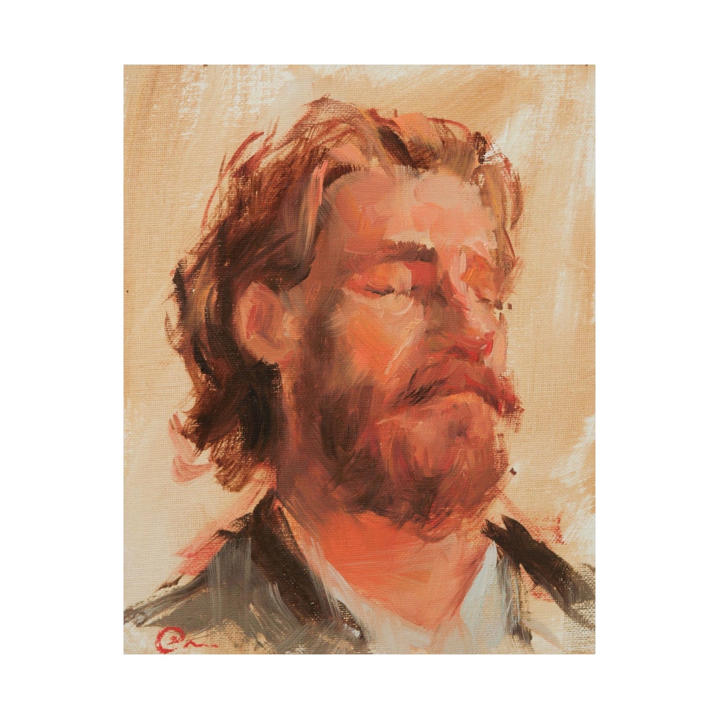 "Roland" - Oil Portriait Print (Day 157)