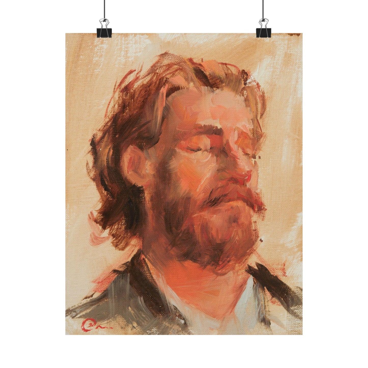 "Roland" - Oil Portriait Print (Day 157)