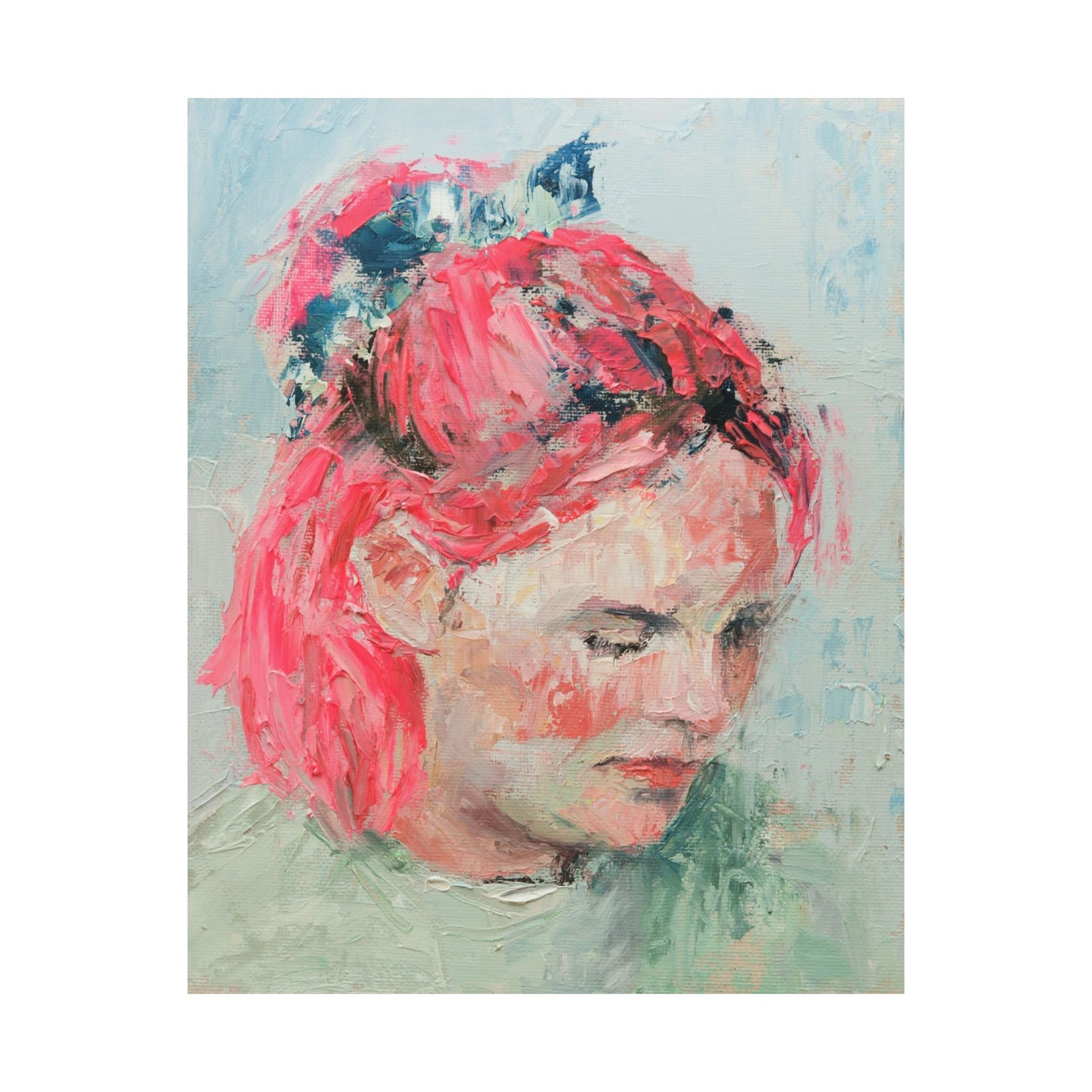 "Alina" - Oil Portriait Print (Day 186)