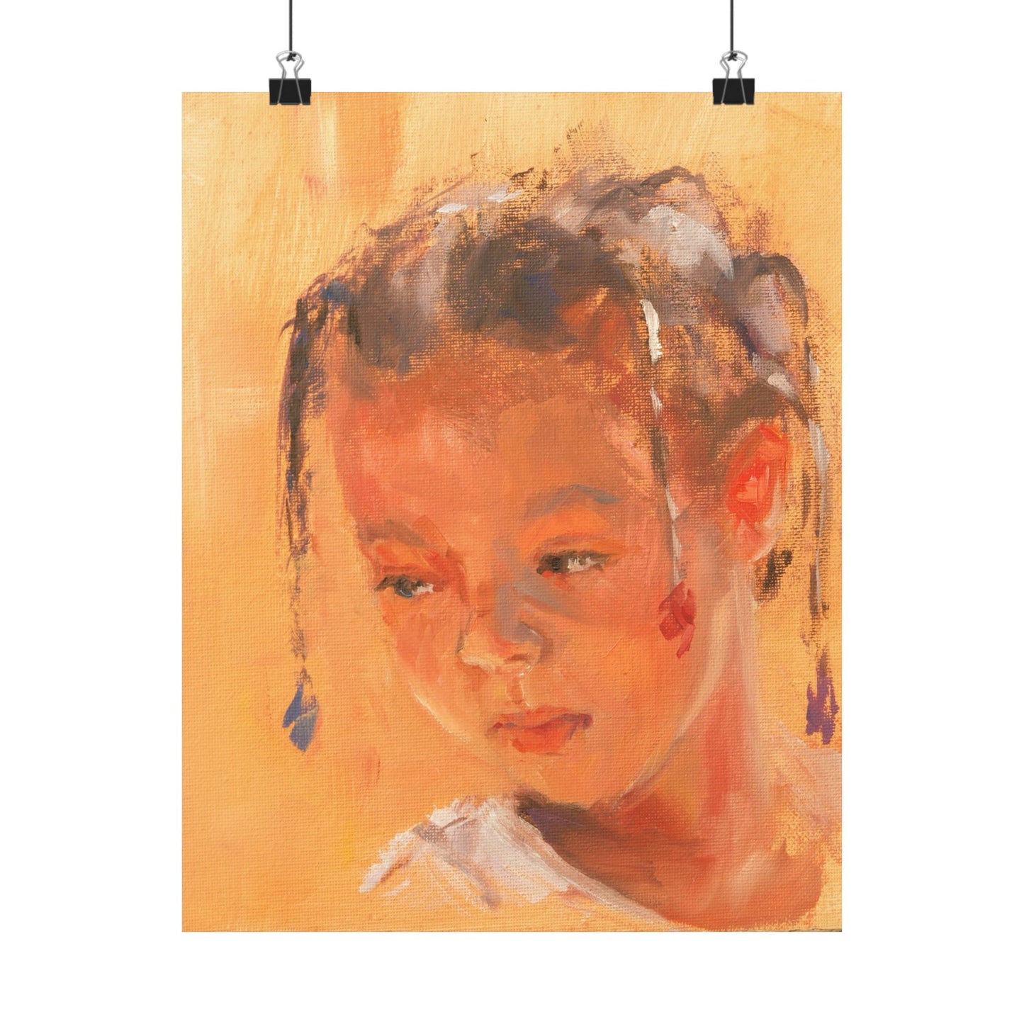 "Maya" - Oil Portriait Print (Day 258)