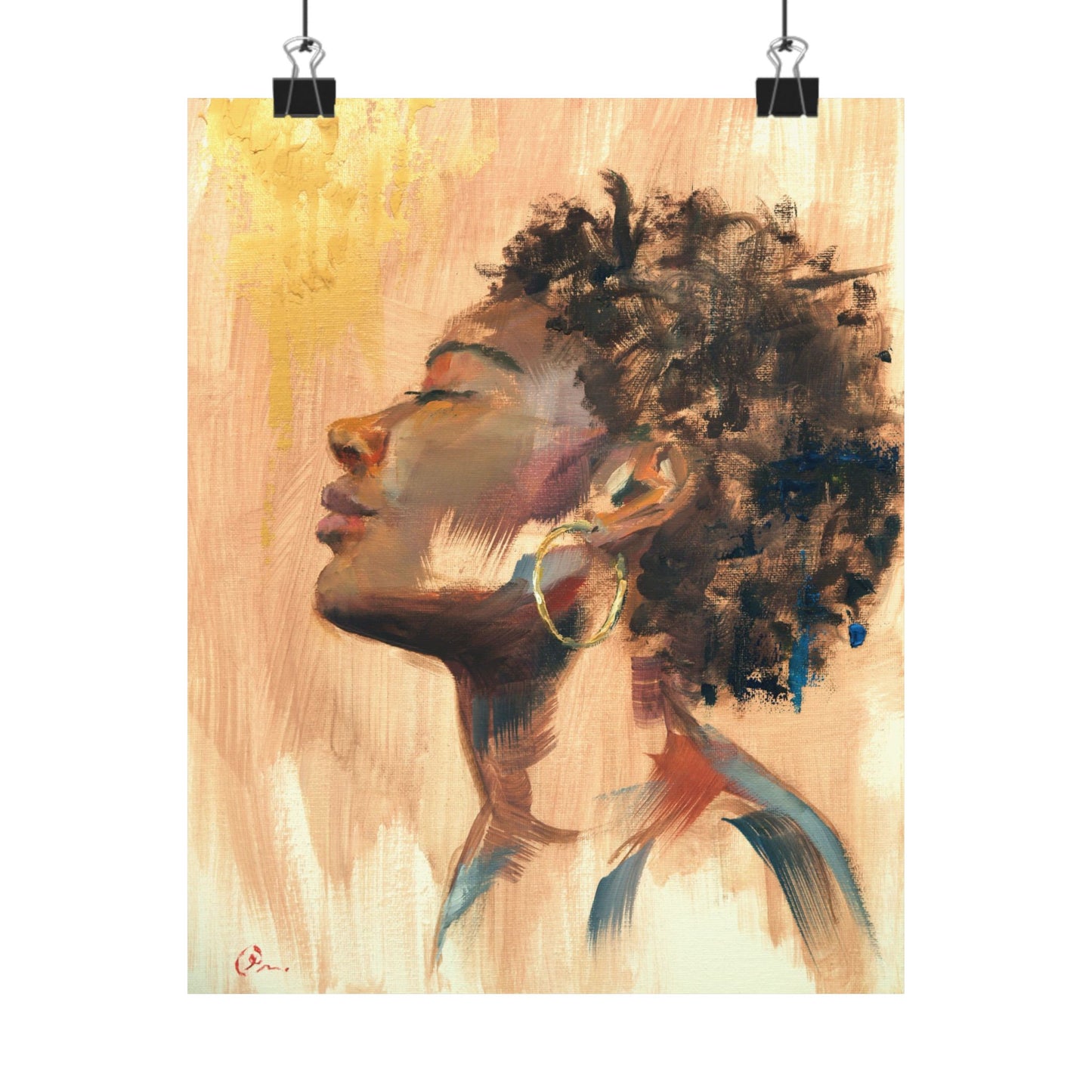 "Hope" - Oil Portriait Print (Day 61)