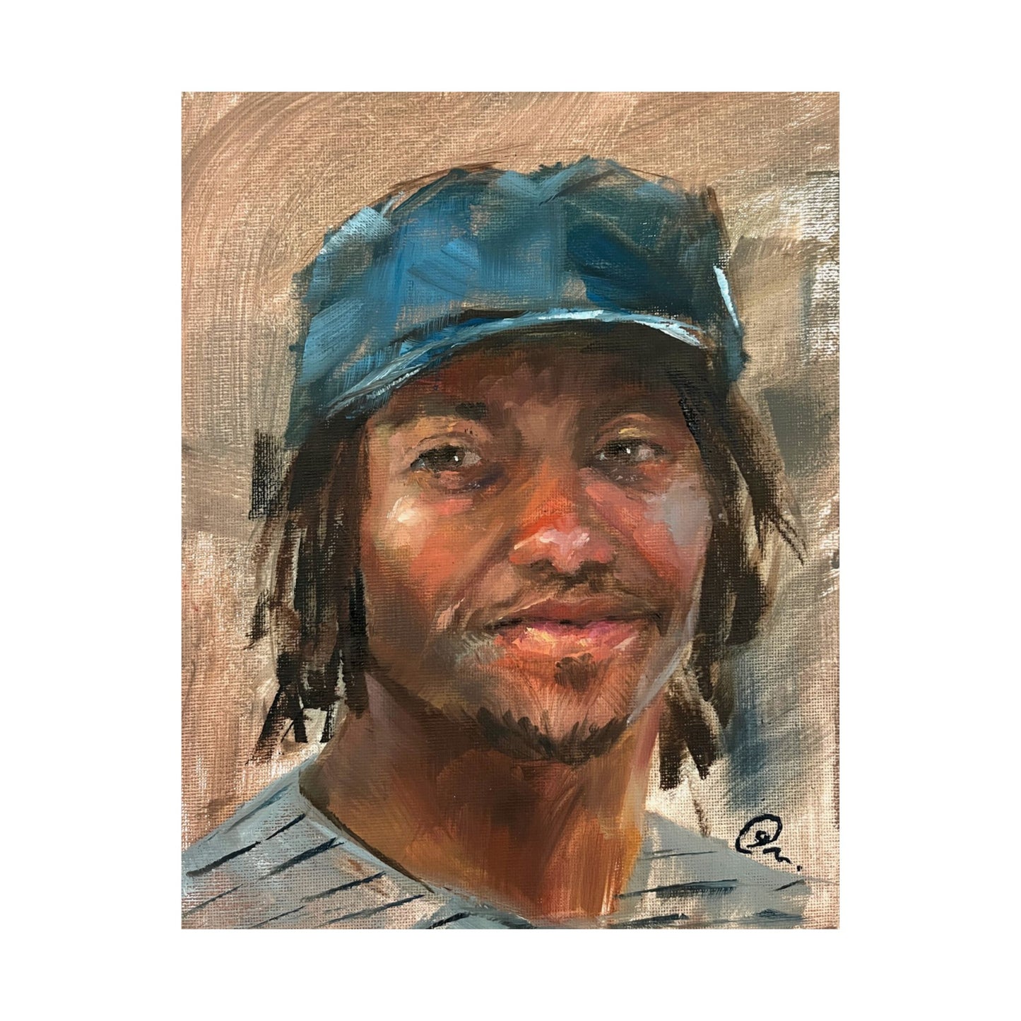 "Malcolm" - Oil Portriait Print (Day 77)