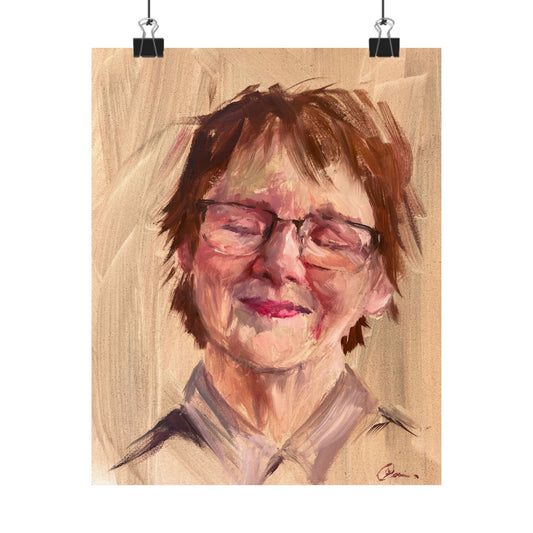 "Jaqueline" - Oil Portriait Print (Day 109)