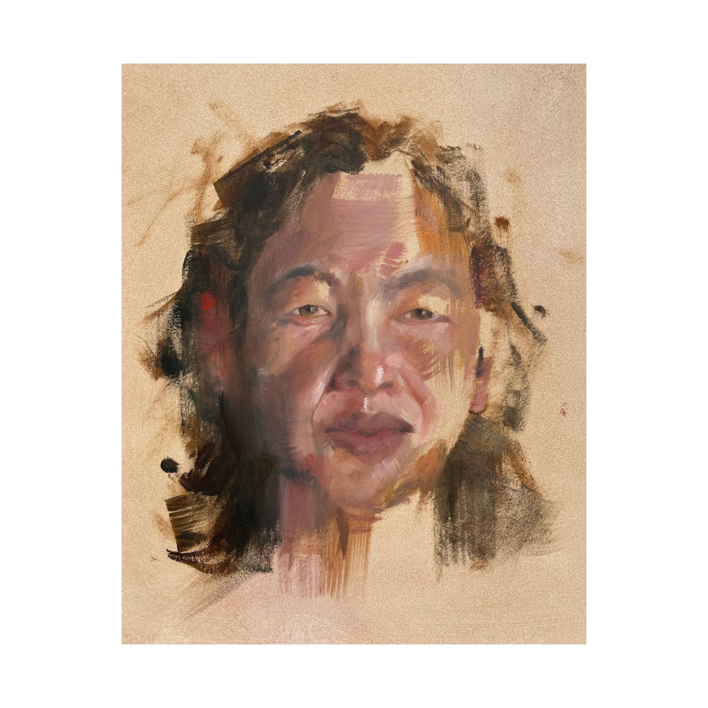 "Agnes" - Oil Portriait Print (Day 19)