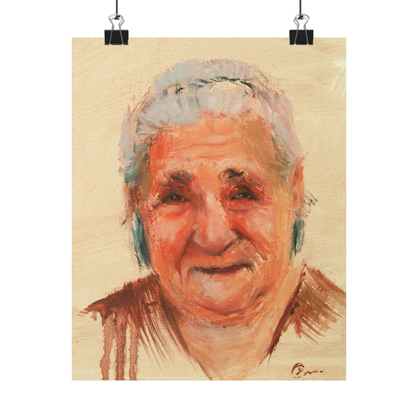 "Hortensia" - Oil Portriait Print (Day 291)