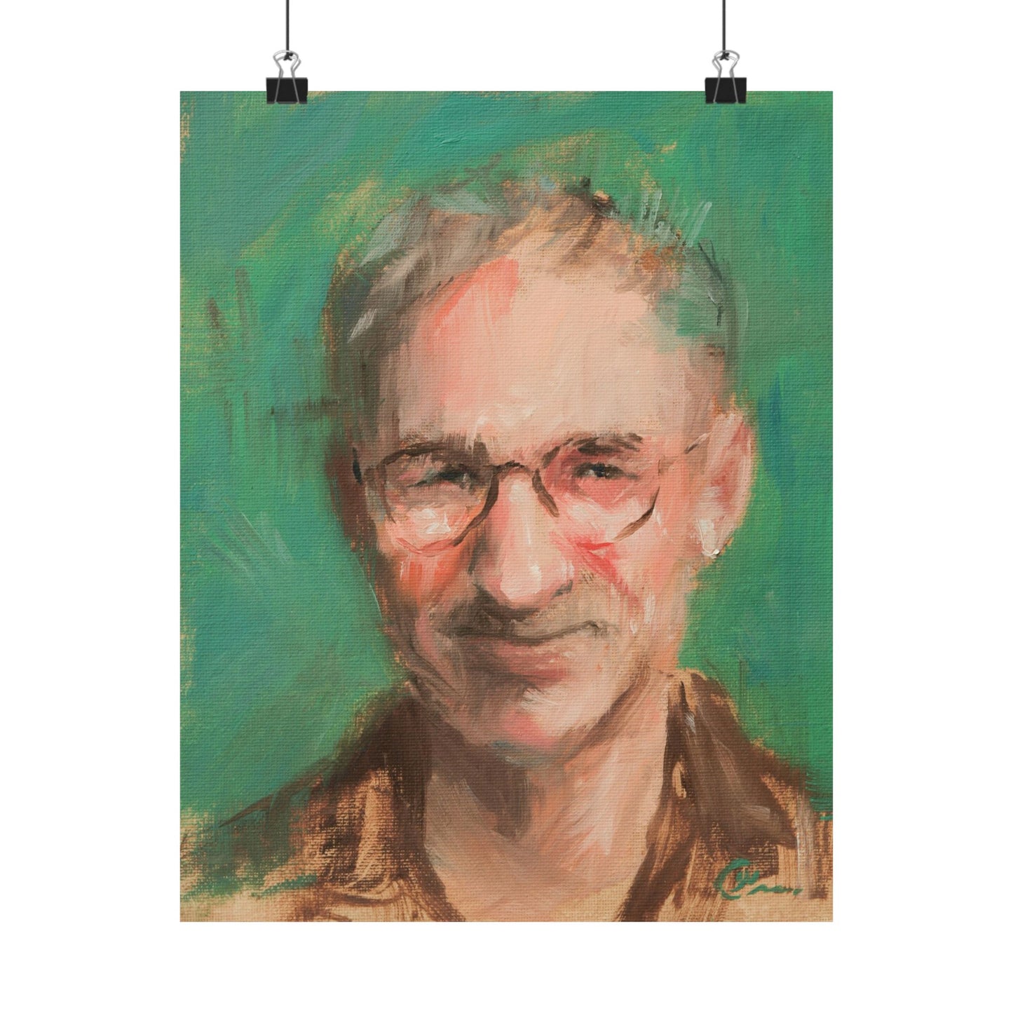 "Santiago" - Oil Portriait Print (Day 163)