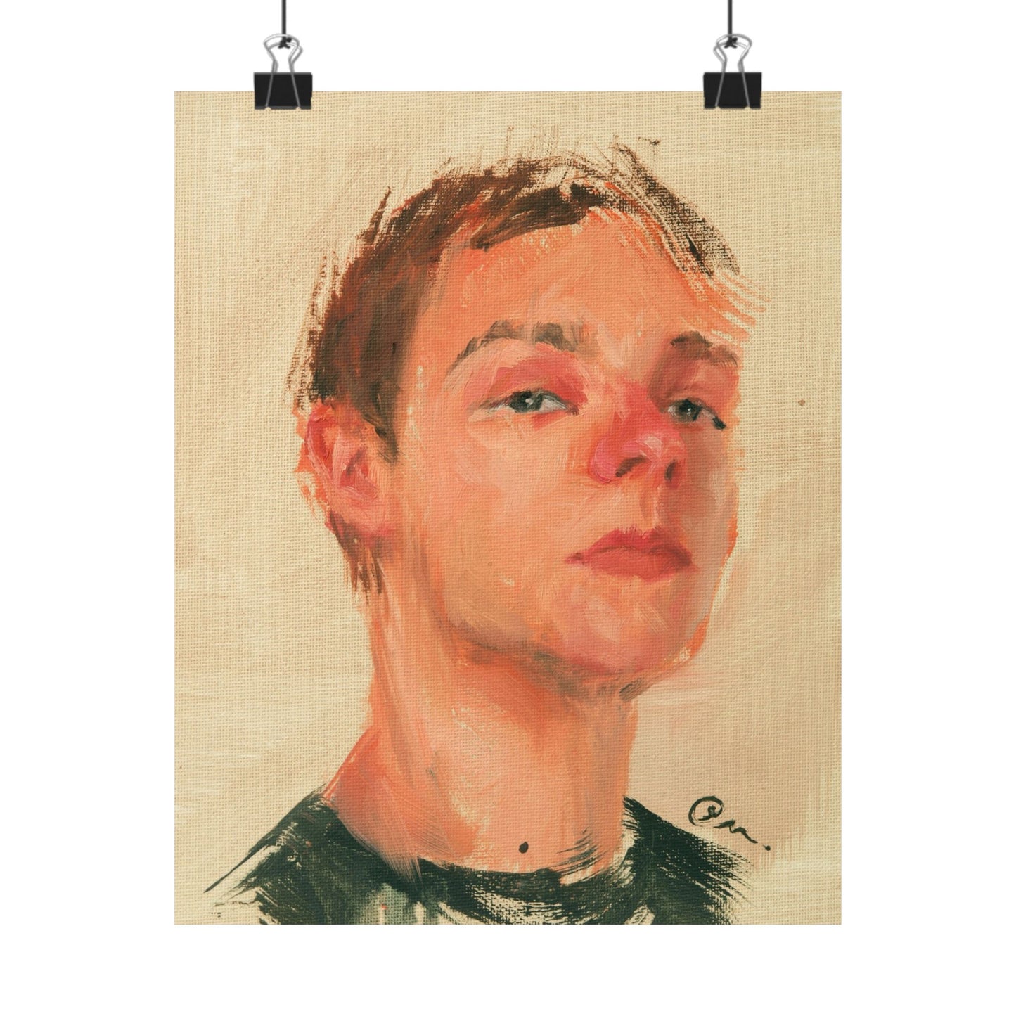 "Dylan" - Oil Portriait Print (Day 294)