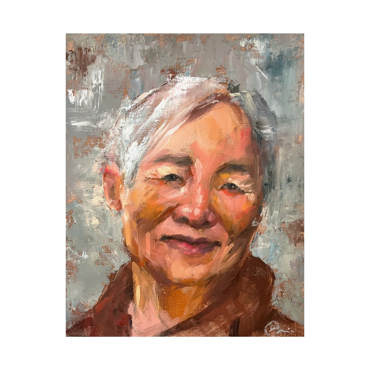 "Maude" - Oil Portriait Print (Day 80)