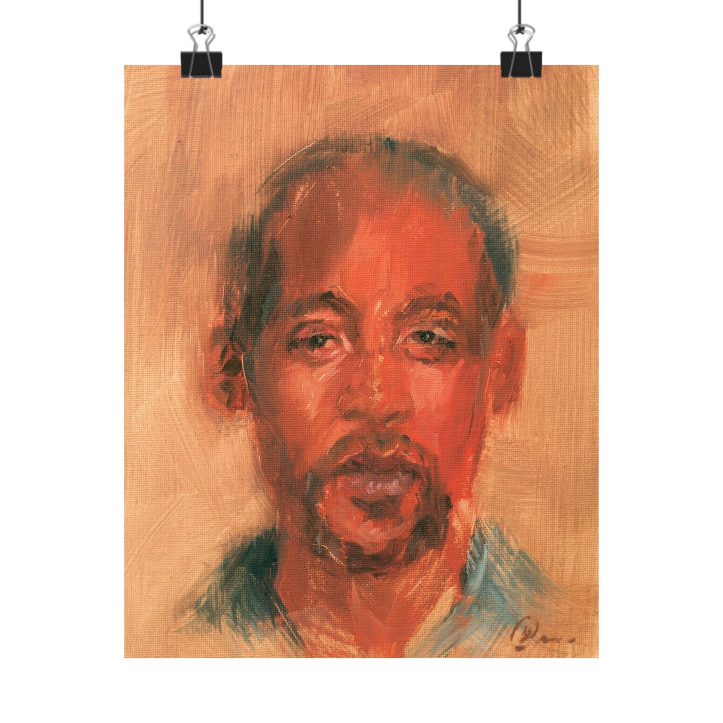 "Karim" - Oil Portriait Print (Day 241)