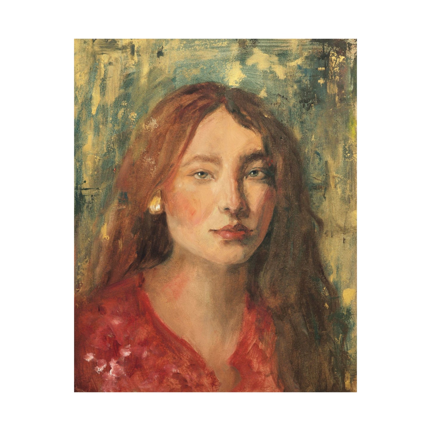 "Marguerite" - Oil Portriait Print (Day 1)