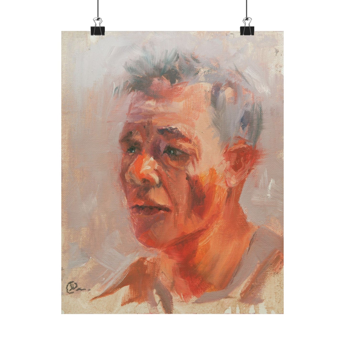 "Kenji" - Oil Portriait Print (Day 174)