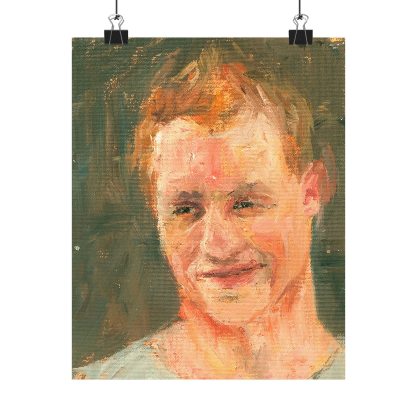 "Adam" - Oil Portriait Print (Day 208)