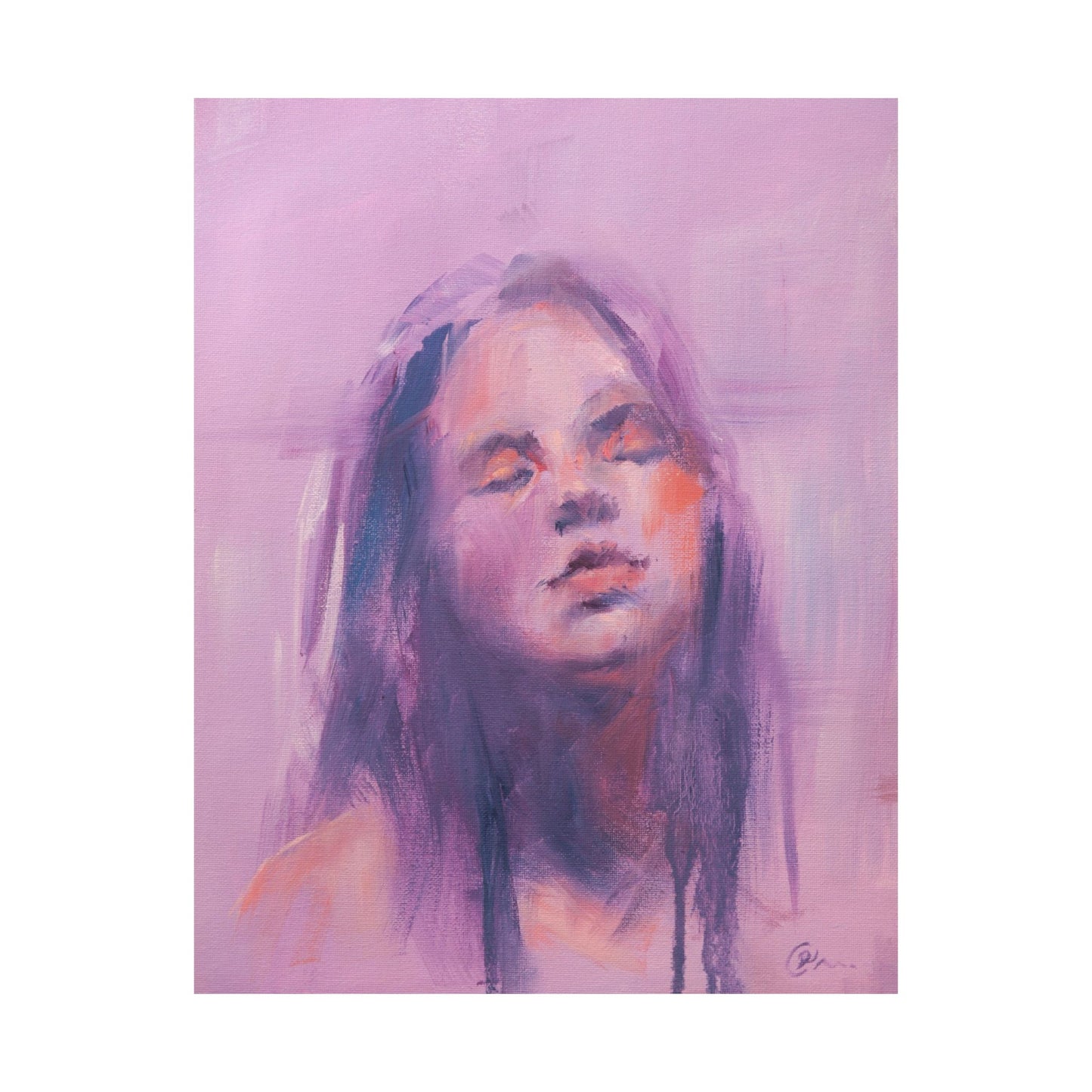 "Delilah" - Oil Portriait Print (Day 225)