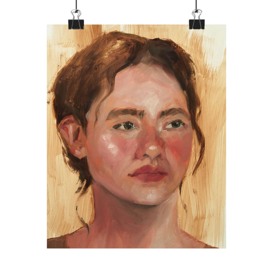 "Maria Chapdelaine" - Oil Portriait Print (Day 13)