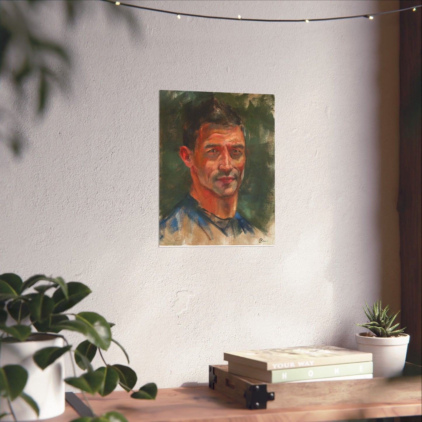 "Antonio" - Oil Portriait Print (Day 106)