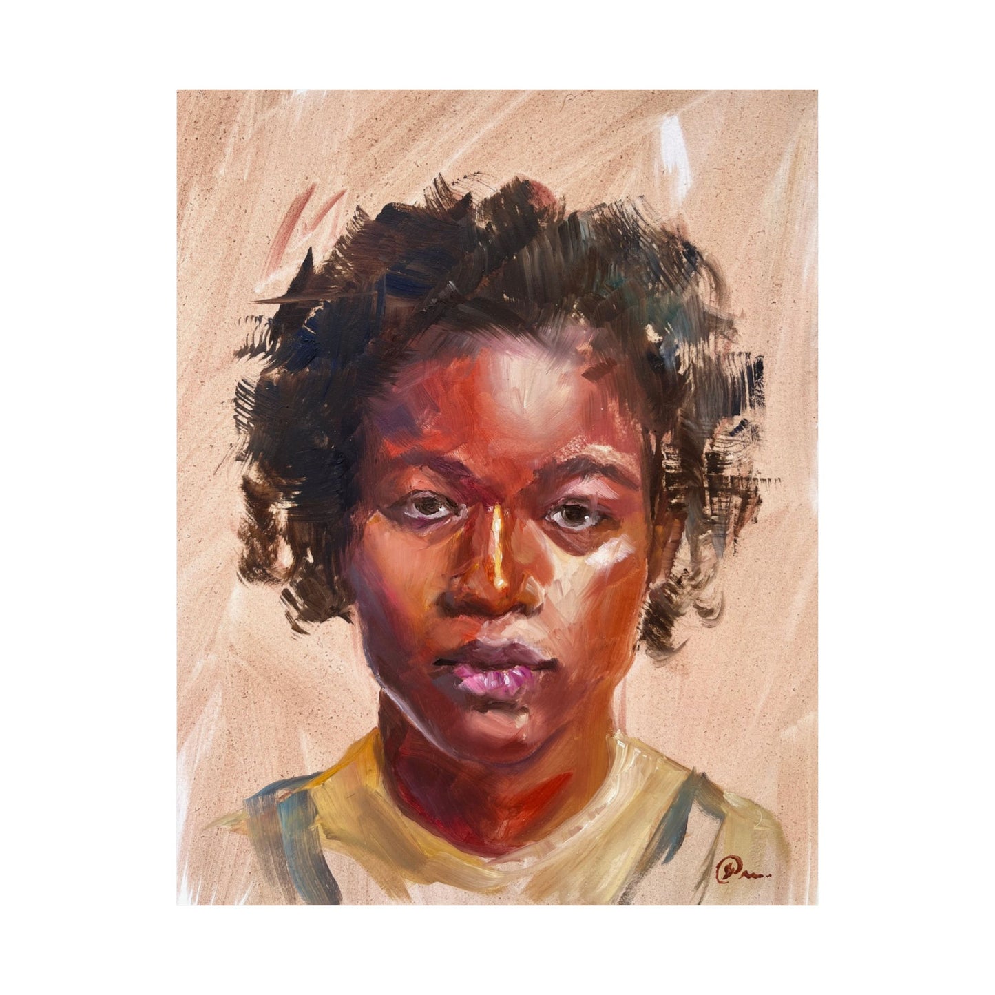 "Dolly" - Oil Portriait Print (Day 111)