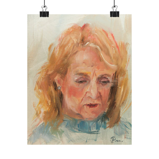 "Stacy" - Oil Portriait Print (Day 175)