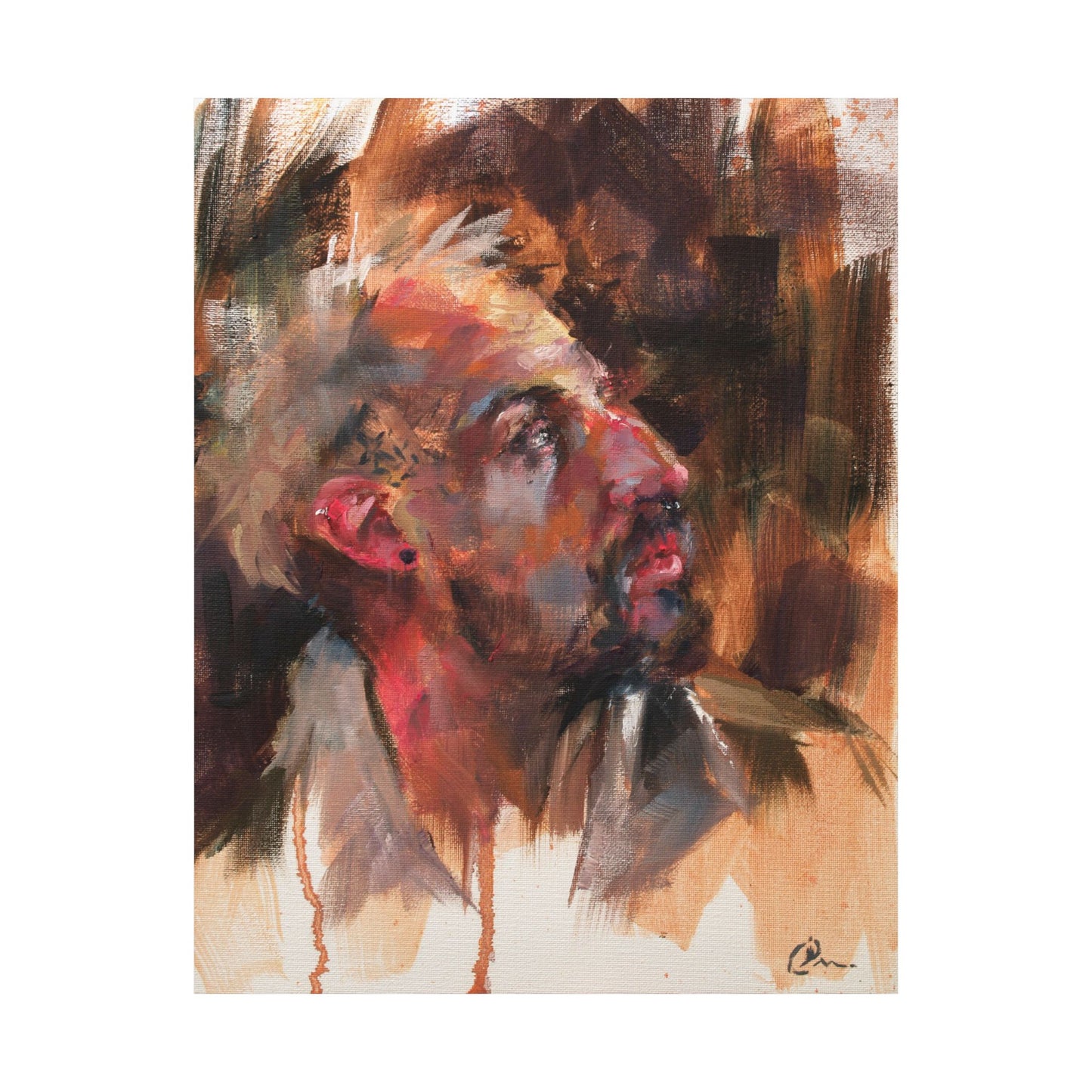 "Samael" - Oil Portriait Print (Day 100)