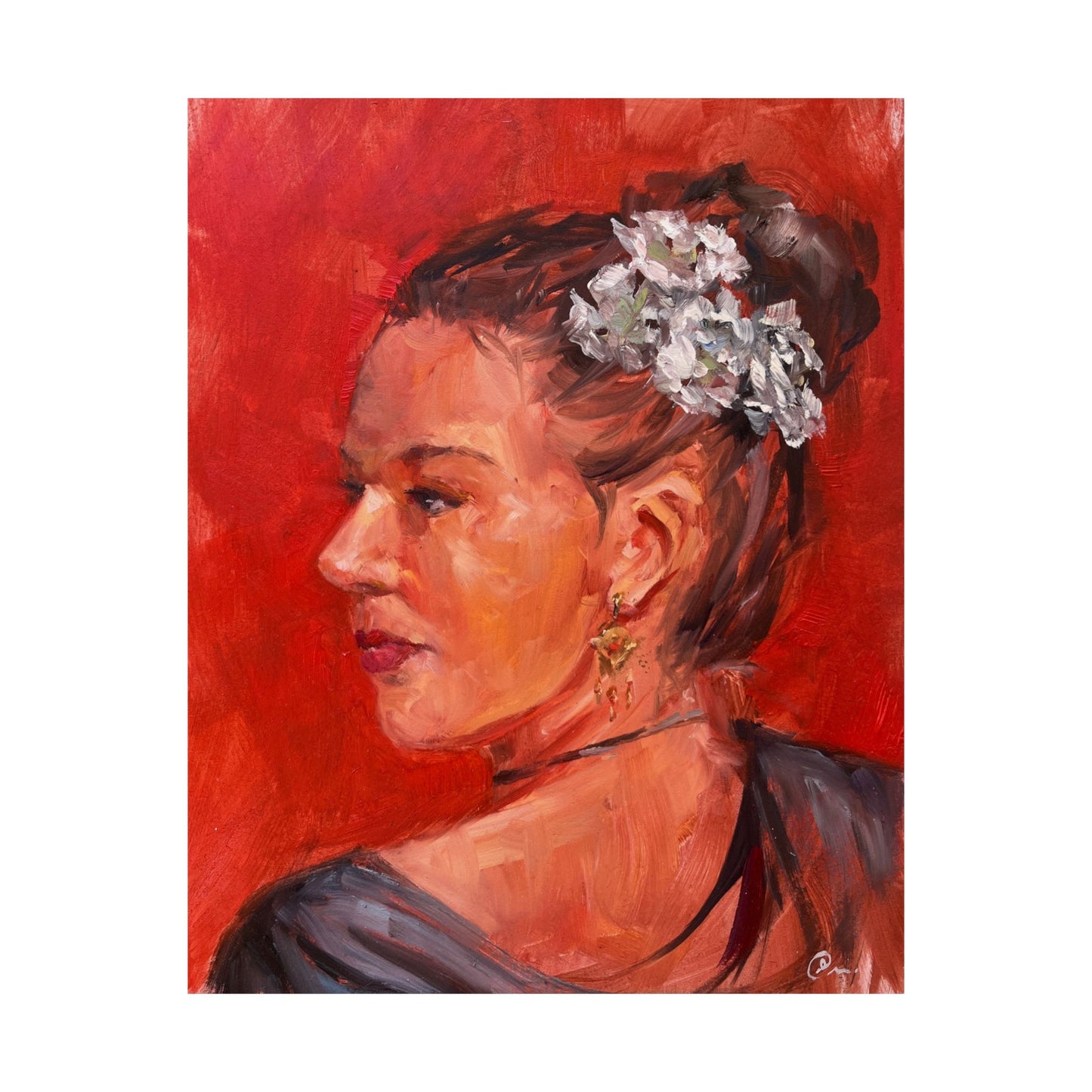 "Rogina" - Oil Portriait Print (Day 112)