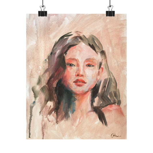 "Jade" - Oil Portriait Print (Day 102)