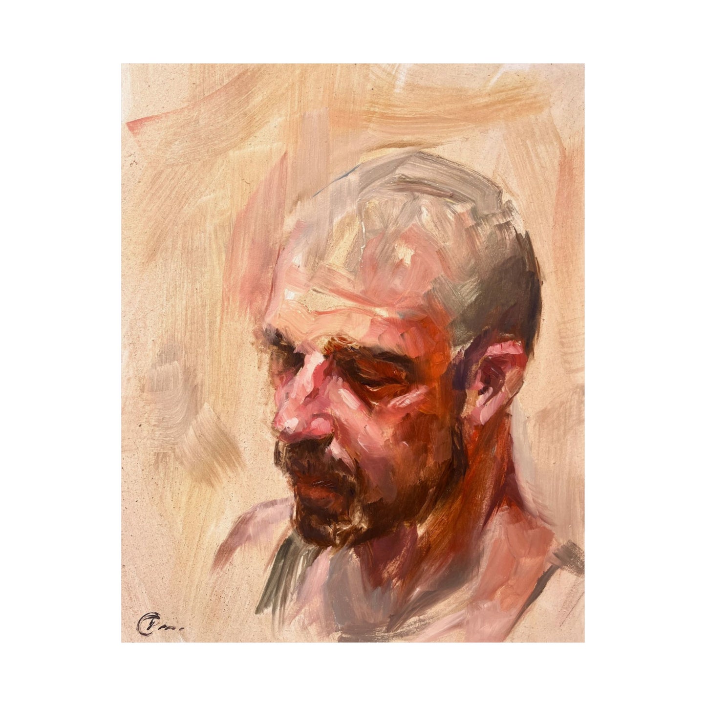 "Joseph" - Oil Portriait Print (Day 115)