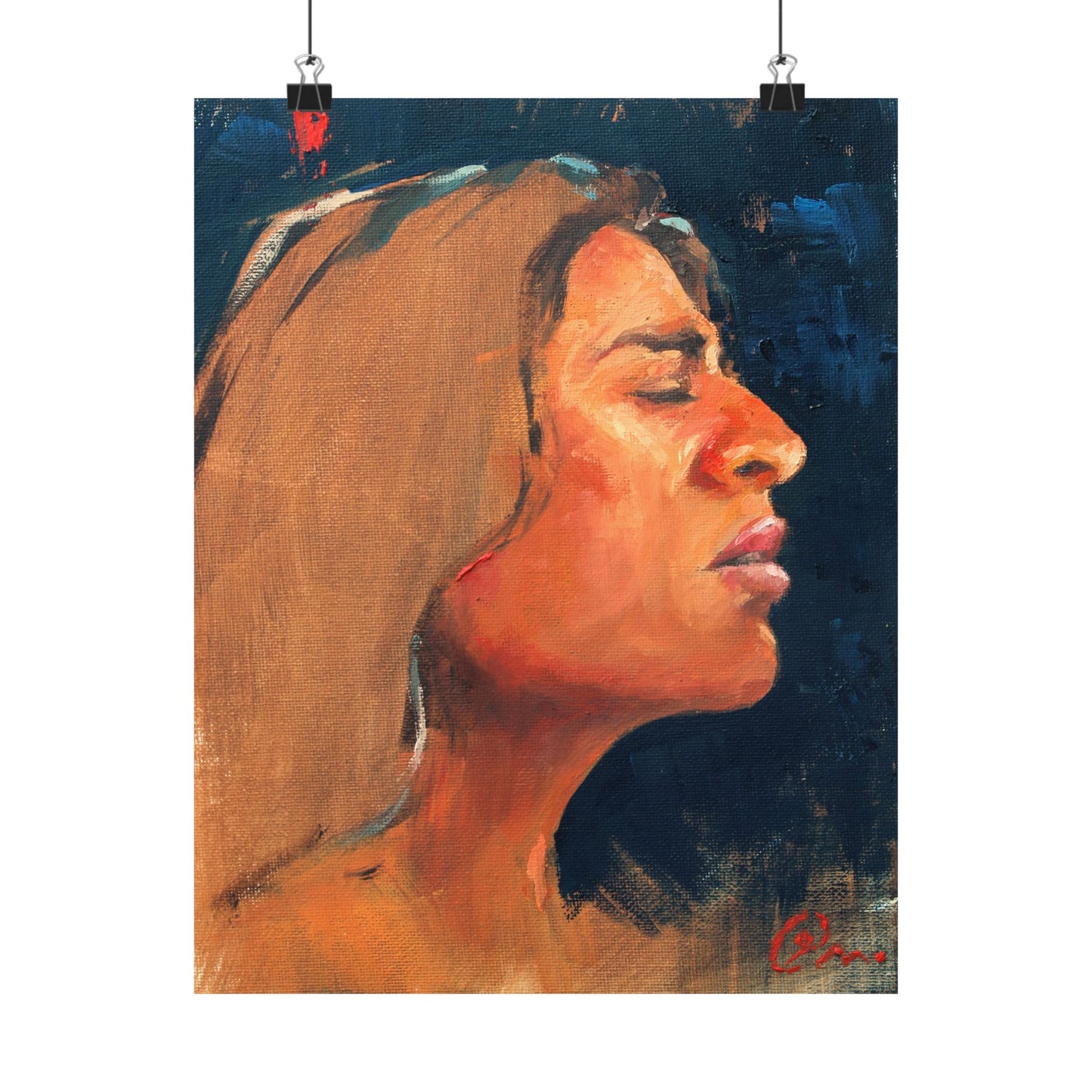 "Jessie" - Oil Portriait Print (Day 73)