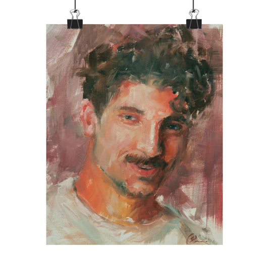 "Raphael" - Oil Portriait Print (Day 138)