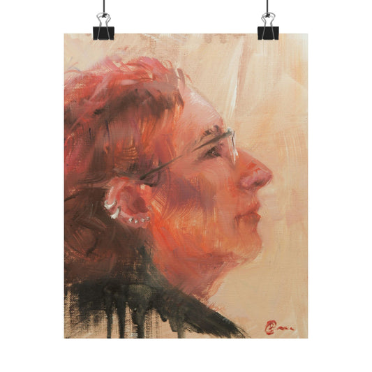 "Edith" - Oil Portriait Print (Day 146)